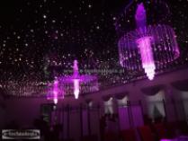 lampy z światłowodów sala weselna