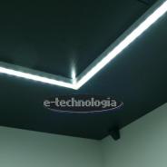 Listwy LED profile LED aluminiowe projekt łazienki