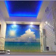 oświetlenie sufitowe LED sufit w łazience