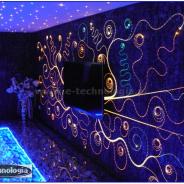 Oświetlenie ściany w salonie Fala Świetlna e-technologia
