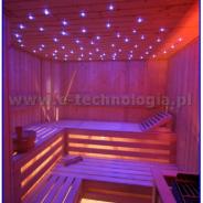 sauna LED gwieździste niebo