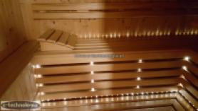 oświetlenie sauny suchej