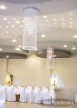 żyrandol światłowodowy sala weselna Konary
