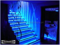 Listwy LED profile LED aluminiowe nowoczesny schody