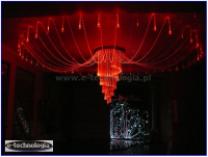 Żyrandol Światłowodowy Ośmiornica podświetlenie pomieszczenia