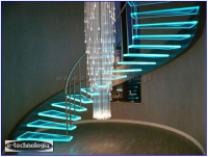 Żyrandol Światłowodowy Korona podświetlenie korytarza