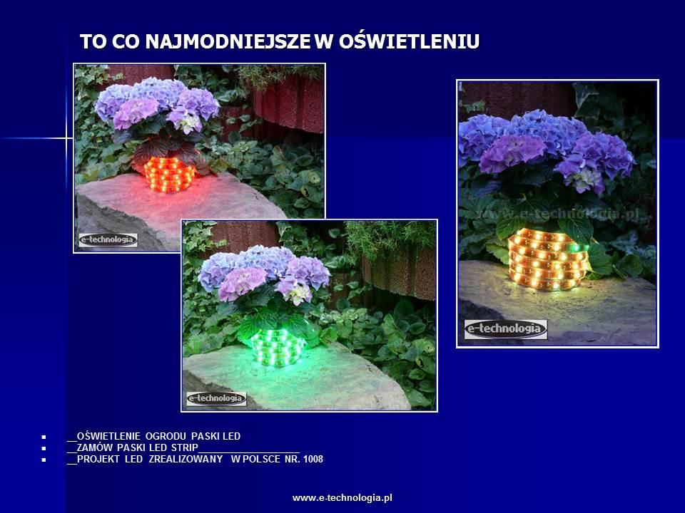 Taśma LED RGB Paski LED RGB oświetlenie ogrodowe paskami LED