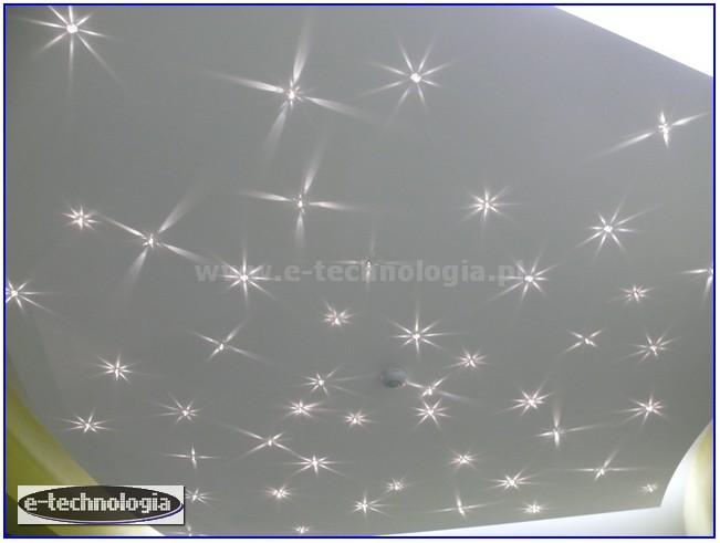 oświetlenie sufitowe LED gwiezdny sufit