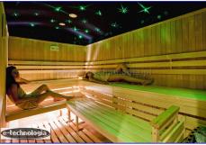 Gwiezdne niebo w saunie - Kryształowe Gwiazdy oświetlenie do sauny