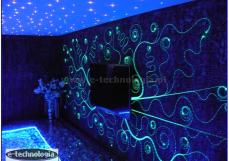 Oświetlenie dekoracyjne ścian z telewizorem w salonie - Fala Świetlna E-TECHNOLOGIA