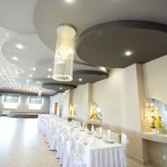 Lampy na wesele żyrandol światłowodowy Diament instalacja E-TECHNOLOGIA
