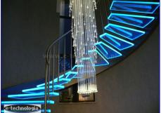 Żyrandole światłowodowe, oświetlenie światłowodowe, oświetlenie schodowe