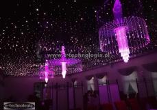 sala weselna - sufity napinane - oświetlenie LED